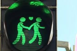 Spanish city gives green light to same-sex pedestrian crossing signals Spanish city gives green light to same-sex pedestrian crossing signals