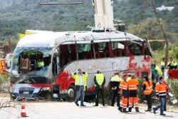 Spain bus driver may have fallen asleep at wheel before crash