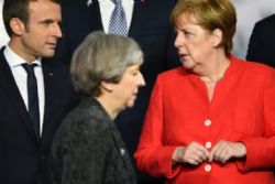 Merkel, Macron and May show support for Spain over Catalan crisis