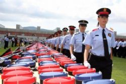 Catalan Police in Protest over spending cuts