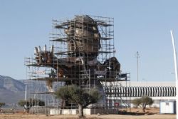 Protestors gather at Castellon airport