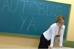 Valencia Schoolmums strip for schoolbus Valencia Schoolmums strip for schoolbus
