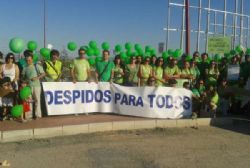 Teachers Protest Outside Corvera Airport