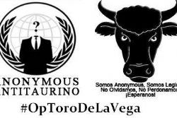 Hacking Group Anonymous Targets Brutal Bull Slaying Fiesta